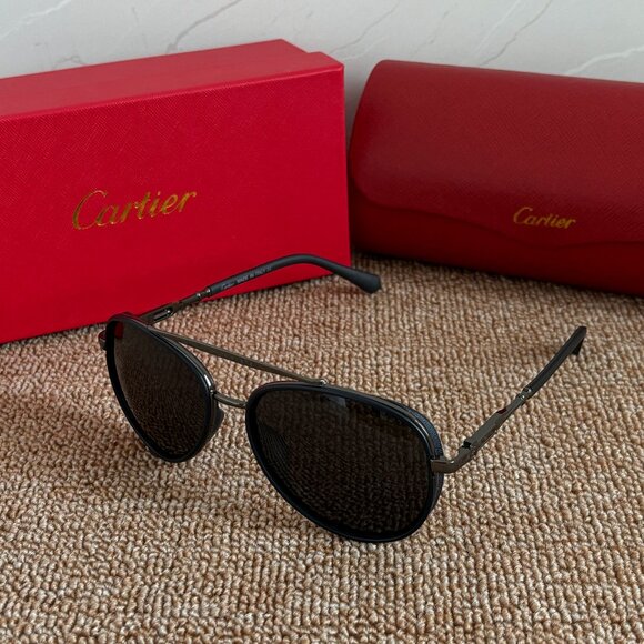 Black Cartier Sunglasses